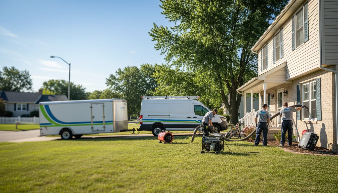 Flooded Basement Restoration And Cleanup With Repair in Brooklyn Park, MN near me